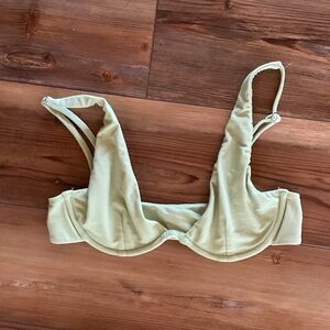 Mikoh Light Green Bikini Top